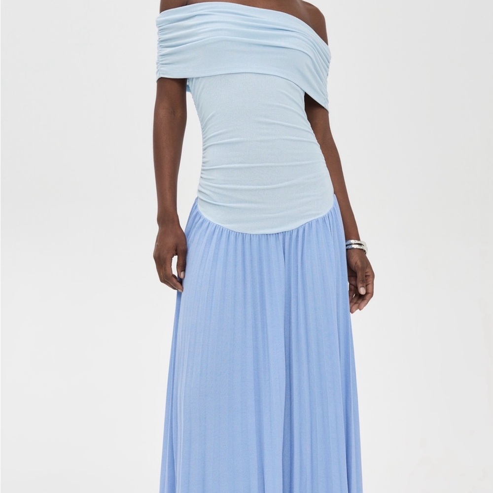 Lioness Sky Blue Off-Shoulder Dress